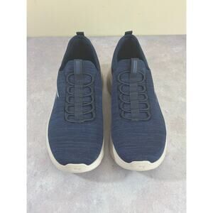 Skechers Go Walk Flex Mens Size 9.5 Navy Blue Running Slip On Shoes Sneakers